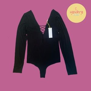 NWT BCBG Women’s Long Sleeve Bodysuit